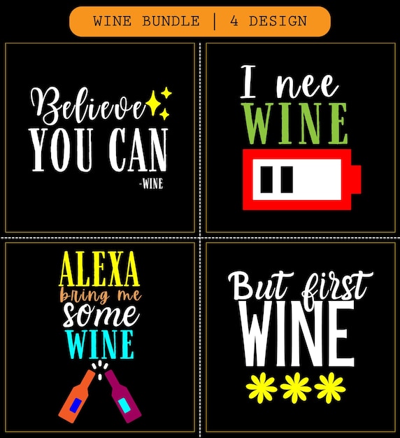 Vino svg paquete vino svg archivo vino svg cricut vino tipografía vector diseño vino regalos