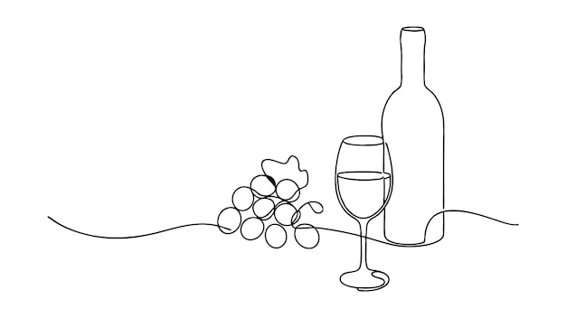 Vino y uvas