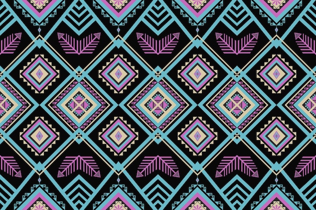 Vintage abstracto Etnico geométrico hermoso patrón de color