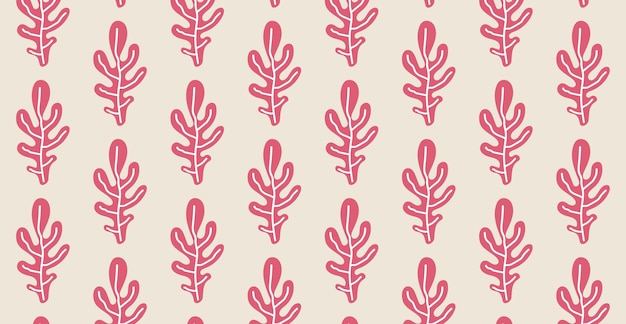 Vintage abstracto matisse floral patrón plano vector ilustración de moda
