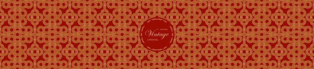 Vector vintage asia oro patrón rojo chino patrón abstracto japonés y coreano