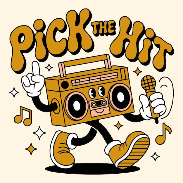 Vintage Audio Retro Design