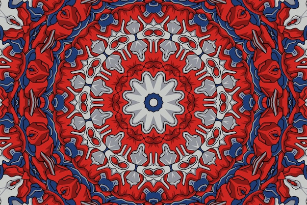 Vintage boho de patrones sin fisuras mandala étnico vector de fondo