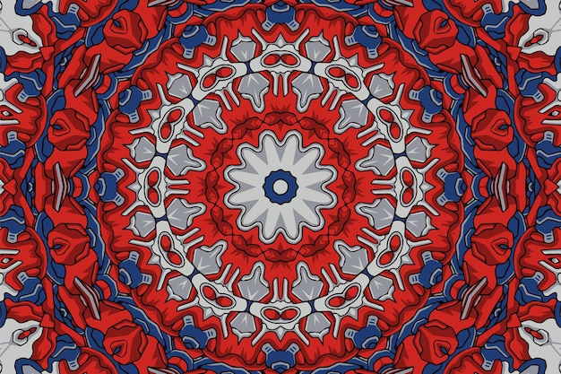 Vintage boho de patrones sin fisuras mandala étnico vector de fondo