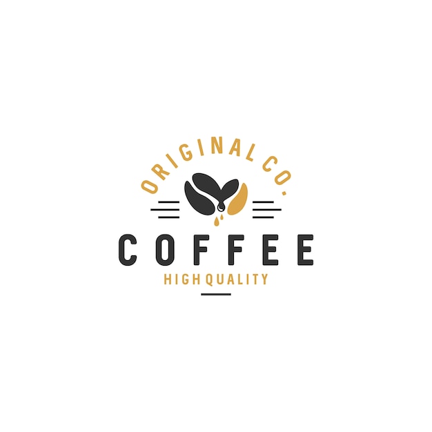 Vintage Coffee Logo Badges Stock Vector