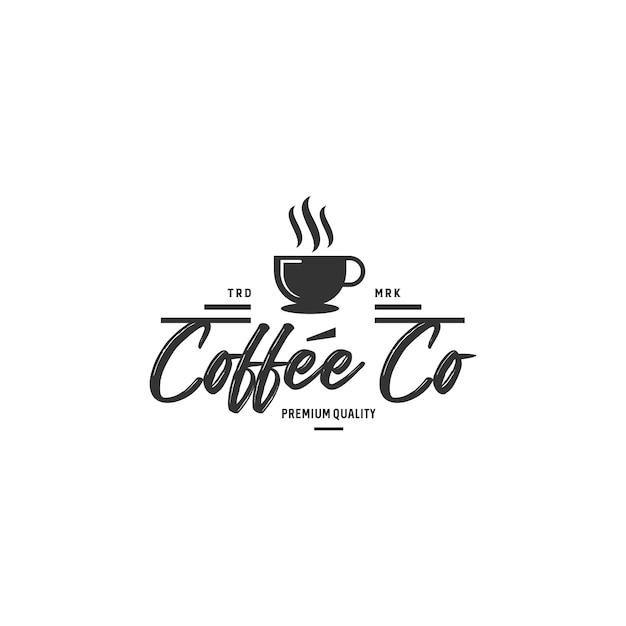 Vintage Coffee Logo Badges Stock Vector