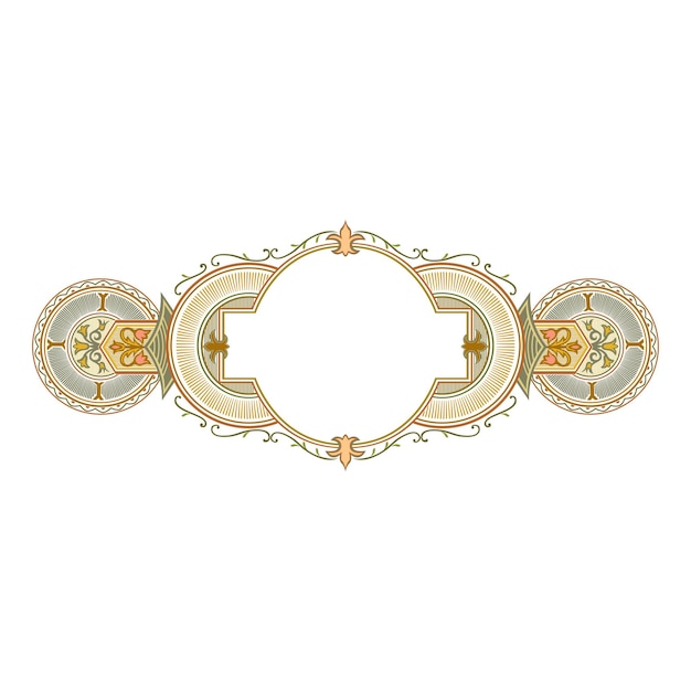 Vintage floral clásico caligráfico retro viñeta desplazamiento crestas cintas marcos elementos de diseño ornamental negro y color conjunto vector aislado