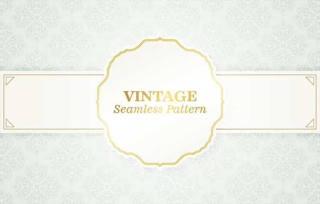 Vintage con fondo de patrón de ornamento