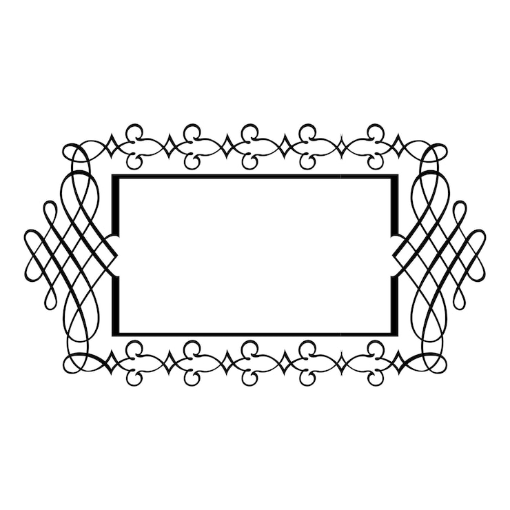 Vector vintage forjado floral clásico caligráfico retro viñeta pergamino marcos elementos de diseño ornamental negro conjunto aislado vector