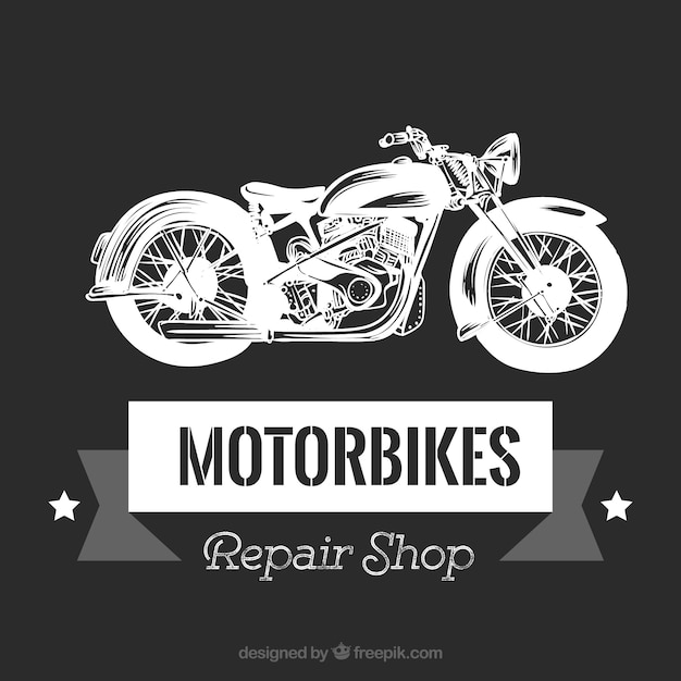 Vintage motorcycle emblema