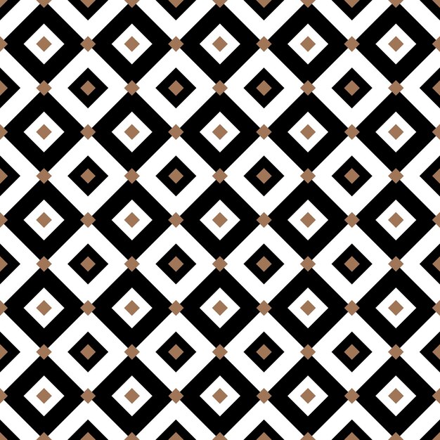 Vintage negro y oro azulejos diagonales chequerwise cuadrados vector patrón o fondo.