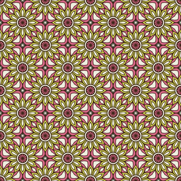 Vintage patrón floral sin fisuras