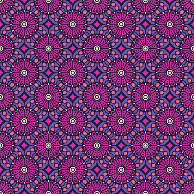 Vintage patrón floral sin fisuras