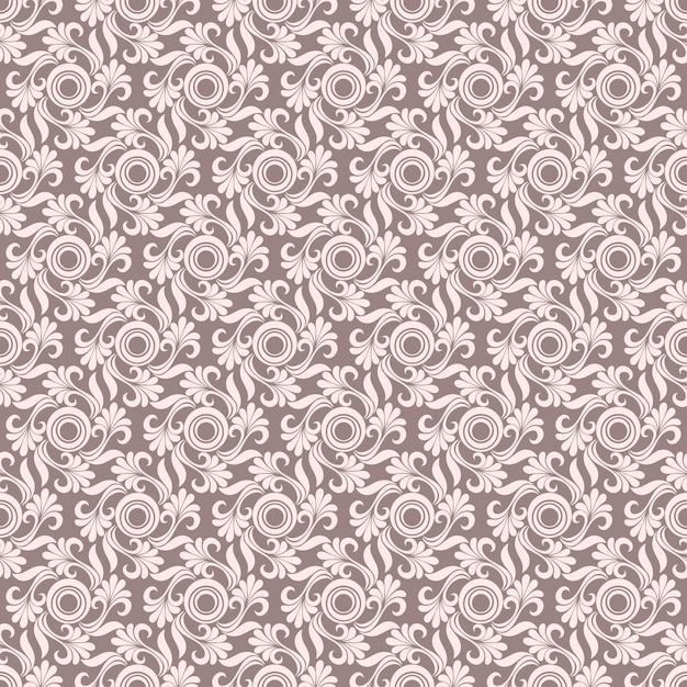 Vintage patrón floral transparente abstracto