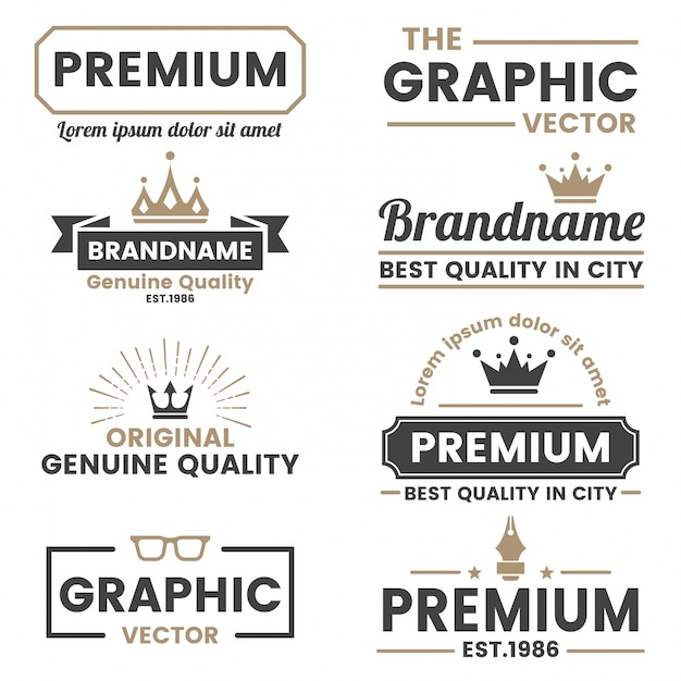 Vintage retro vector logo para banner