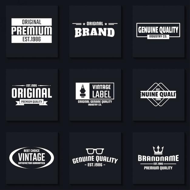 Vector vintage retro vector logo para banner