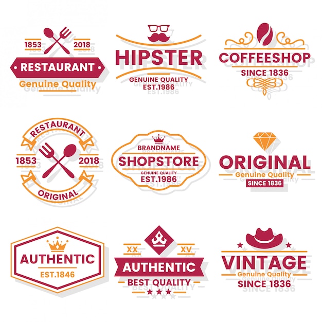 Vintage Retro Vector Logo para banner