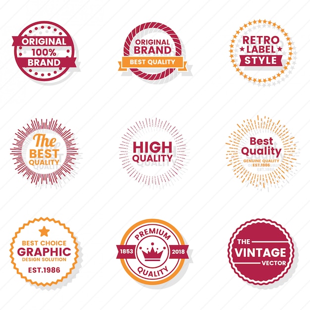 Vintage retro vector logo para banner