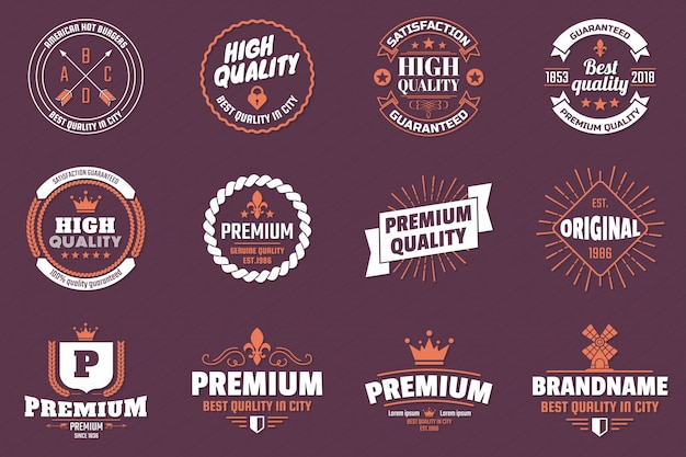 Vector vintage retro vector logo para banner