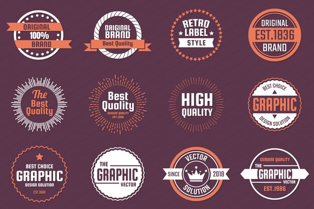 Vector vintage retro vector logo