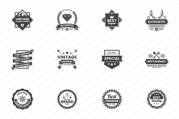 Vintage retro vector logo