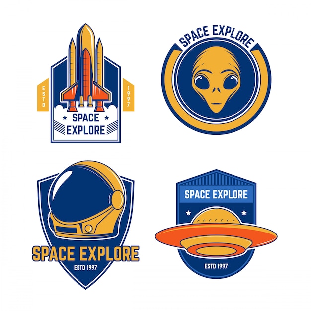 Vintage space emblem collections