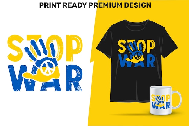 Vintage stop war and peace en diseño de ucrania para camisas, tazas, tarjetas de juego, vinilo u otros medios de impresión