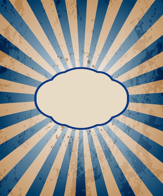 Vintage sunburst backgroundIdea para carteles musicales o folletos