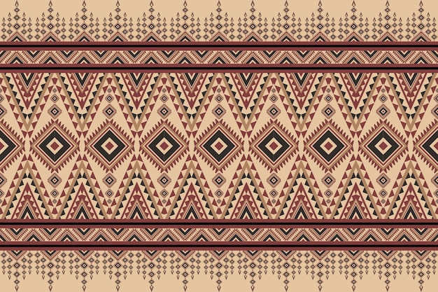 Vintage Tradicional Abstracto Patrón étnico geométrico