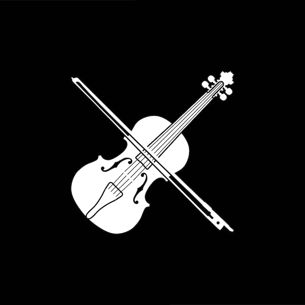 Violín Viola Violonchelo Violín Contrabajo Contrabajo Vector Diseño