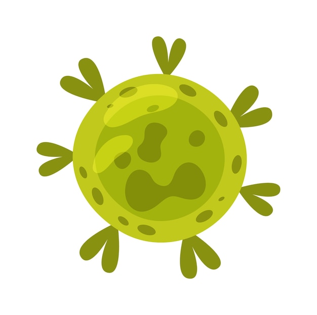 Vector virus bacterias germen icono ilustración vectorial