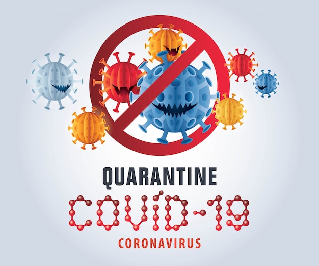 Virus del brote pandémico de coronavirus Covid-19. Concepto de prevención COVID-19