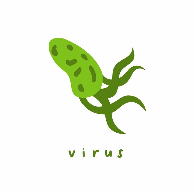 Virus Símbolo Social Media Publicar Ilustración Vector