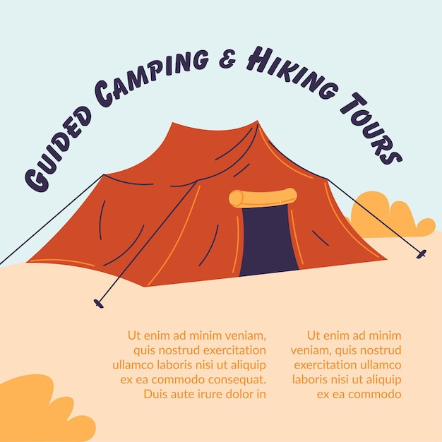 Visitas guiadas de acampada y senderismo vacaciones en tienda de campaña