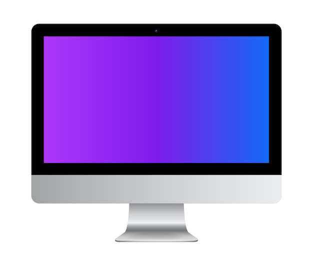 Monitor De Ordenador Con La Pantalla Colorida Ilustración Vectorial Resumen  Ilustraciones svg, vectoriales, clip art vectorizado libre de derechos.  Image 101055349