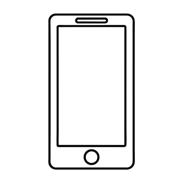Vista isométrica de un teléfono inteligente