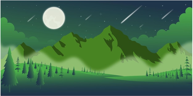 Una vista perfecta del fondo nocturno en vector moderno.