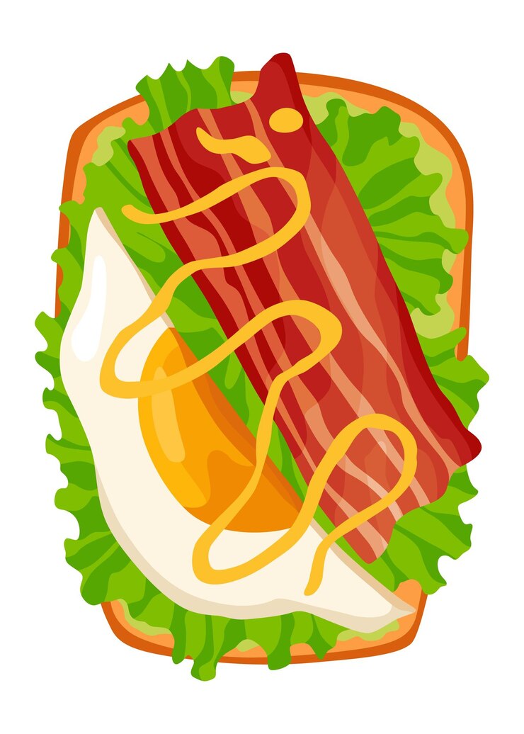 Vector vista superior de tostadas rebanada aislada de dibujos animados de pan de cereal tostado con ingredientes saludables sándwiches para desayuno dulce