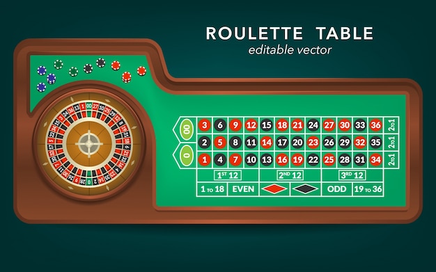 Vista de tabla de Ruleta Casino