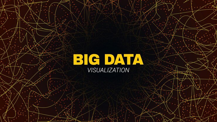 Vector visualización circular de los grandes datos