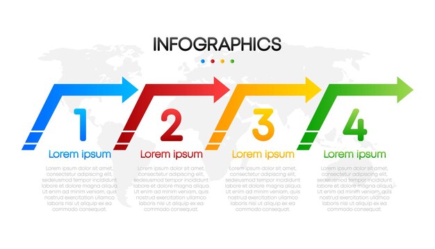 Visualización de datos de infografía empresarial Marco cuadrado Plantilla de diseño de infografía simple