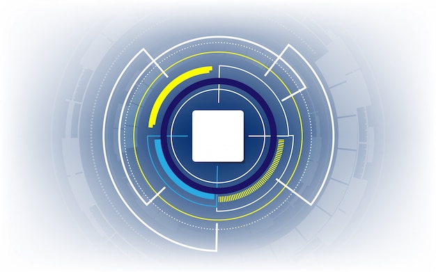 Vector visualización de la tecnología de automatización de vectores, fondo de comunicación abstracta.