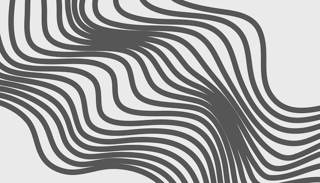 Visualización topográfica de doble onda en lienzo oscuro con movimiento de flujo