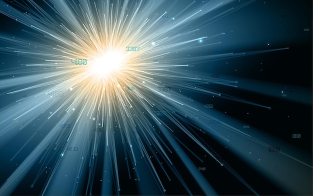 Visualización de la transmisión de datos abstractos
