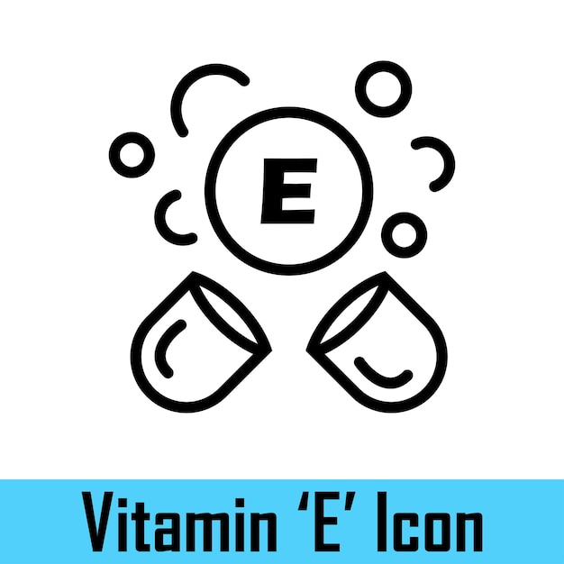 Vector vitamina e en forma de píldora cápsulas o tabletas de vitamina e vitaminas para la salud