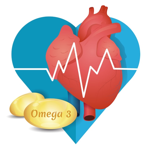 Vitamina omega 3 para el cuidado del corazón