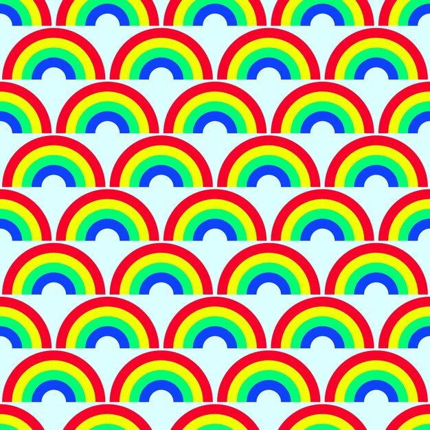 Vívido patrón repetitivo sin costuras de arco iris colorido para papel tapiz, tela textil y otras superficies