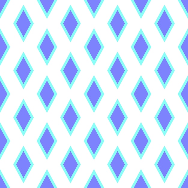 Vívido patrón repetitivo sin costuras de rombo azul para papeles pintados, telas textiles y otras superficies