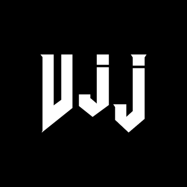 VJ diseño de logotipo de letra para empresa de tecnología VJ diseño del logotipo de combinación de colores blanco y negro VJ logotipo VJ vector VJ diseño icono VJ VJ alfabeto VJ tipografía diseño del logotip
