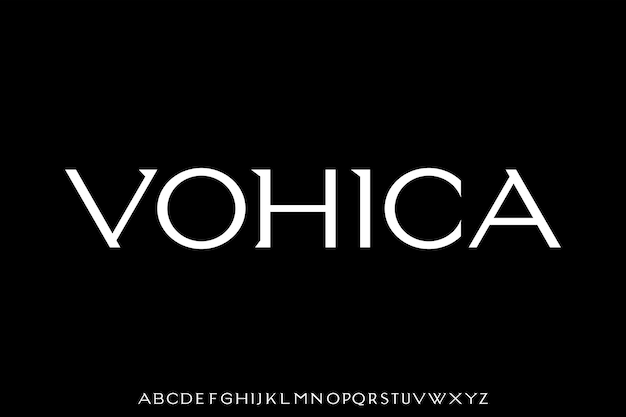 VOHICA. el estilo de glamour de fuente lujosa y elegante